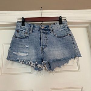 Levi’s Big E cut off shirts raw hem Size 24